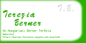 terezia berner business card